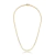 Colar Riviera Coração 45cm Ouro18k / cristal