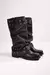 Bota Biker boots Cuero. SAVVAGE - SOLARA