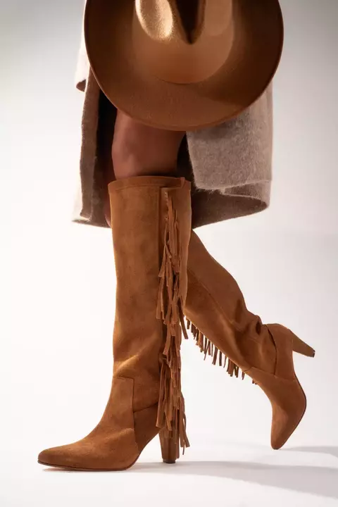 Bota caña alta Cuero. HEIDY - comprar online