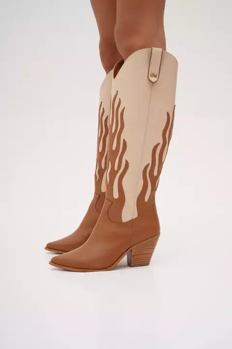 Bota texana Cuero. ASHLIE - tienda online