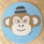 Playmant / Alfombra Redonda Monkey Hugo