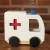 Juego de Arrastre - Ambulancia en madera