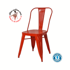 Banner de la categoría Silla Tolix con Asiento de chapa en Rojo