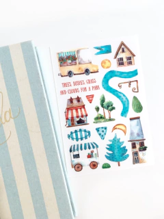 Cartela de adesivos Rub on - Decalque Dia no Parque - comprar online