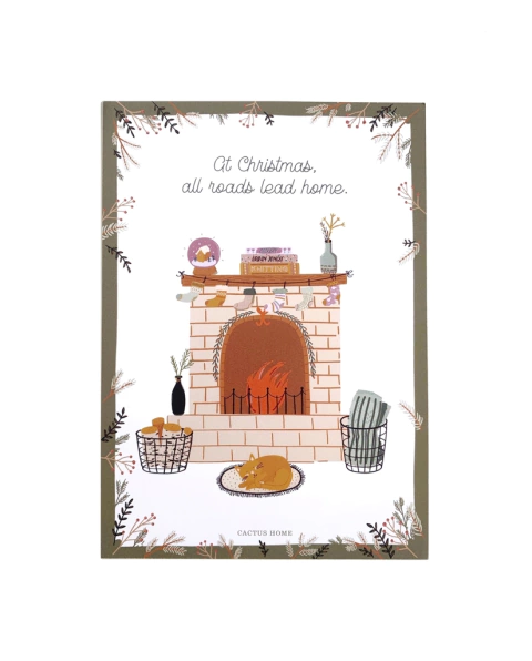 Cartão Postal - Coleção Natal Lareira