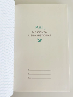 Livro para o bebê: “Pai - Me conta a sua história?” na internet