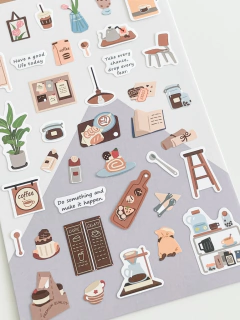 Cartela de adesivos - Um dia especial na internet