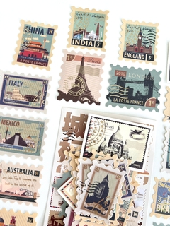Kit de adesivos - Países e Cidades