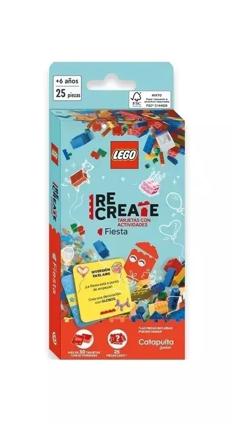Lego recreate tarjetas con actividades: Fiesta