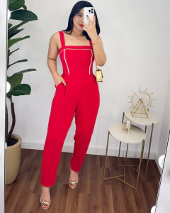 Macacão Amanda Vermelho