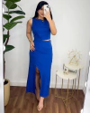 Conjunto Alfaiataria Tina Azul royal - comprar online