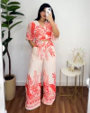 Conjunto Estampado Pantalona Laranja - comprar online