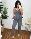 Conjunto alfaiataria Felipa Cinza - comprar online