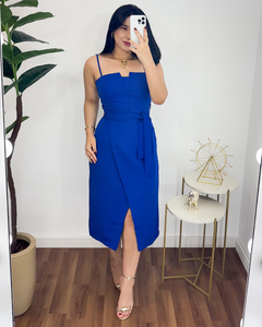 Vestido Mídi Áquila Azul Royal - comprar online