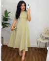 Vestido Mídi alfaiataria Cloe Verde - comprar online