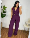 Conjunto colete Bicolor roxo - comprar online