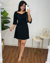 Vestido curto Josy preto - comprar online