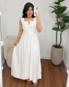 Vestido alça Ruby branco - comprar online