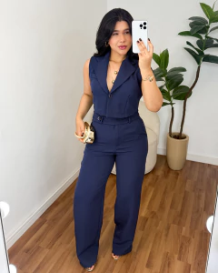Conjunto Pantalona Amora Azul marinho - comprar online