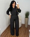 Conjunto alfaiataria jayanne Preto - comprar online