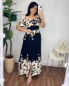 Vestido longo Jaine preto - comprar online