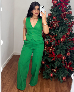 Conjunto alfaiataria Loures Verde Bandeira - comprar online