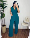 Macacão Pantalona Versalhes Verde - comprar online
