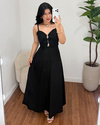 Vestido longo Layla Preto - comprar online