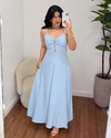 Vestido longo Layla Azul - comprar online