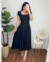 Vestido Mídi Antoniella Preto
