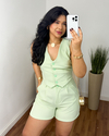 Conjunto colete e short Verde - comprar online