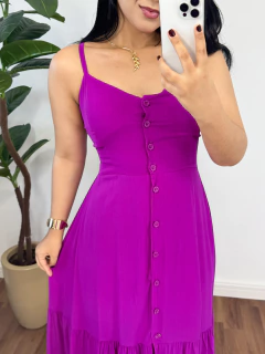 Vestido mídi Lia fúcsia na internet