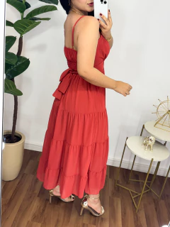 Vestido Mídi Hana telha na internet