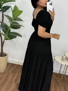 Vestido longo Nicole Preto na internet