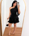 Vestido Chifon nula manga - MM Conceito