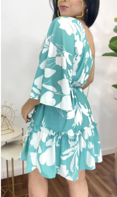 Vestido Nula Manga Mayla Estampa Verde na internet