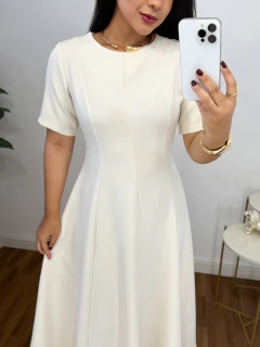 Vestido Mídi alfaiataria Cloe Off - MM Conceito