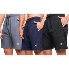 Kit conjuntos 3 Camisetas Dry-fit + 3 Bermudas Elastano na internet