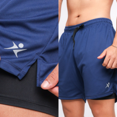 Short Dry Fit de Compressão 2 em 1 JK16 logo refletivo - comprar online