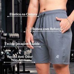 Bermuda Azul Elastano Premium - comprar online