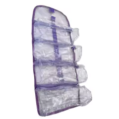 Necessaire organizadora TRANSPARENTE E LÍLAS - comprar online