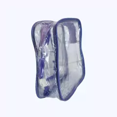 KIT COM 5 MINI mochila LÍLAS infantil transparente cristal escola viagem lancheira piscina brinquedo - Gii Matos Makeup