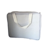 Necessaire MALOTE inteira NAILON (tecido) BRANCA 28x22 com alça