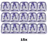 KIT COM 15 MINI mochila LÍLAS infantil transparente escola