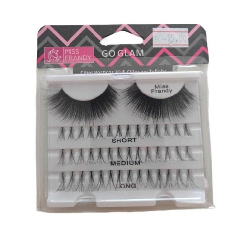 cílios postiços e cílios em tufos miss frandy