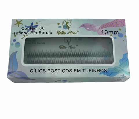 CÍLIOS POSTIÇOS EM TUFINHOS 10 MM HELLO MINI