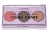 TRIO DE BLUSH, CONTORNO E ILUMINADOR COVER DROPS FENZZA