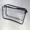 KIT com 5 necessaire transparente e PRETA 23X15