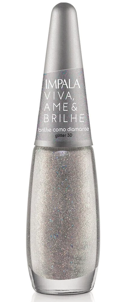 ESMALTE IMPALA COLECAO NA MIRA 3D COR BRILHE COMO DIAMANTE