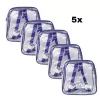 KIT COM 5 MINI mochila LÍLAS infantil transparente cristal escola viagem lancheira piscina brinquedo